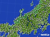 2015年03月31日の北陸地方のアメダス(風向・風速)