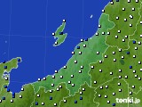 新潟県のアメダス実況(風向・風速)(2015年03月31日)