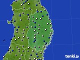 岩手県のアメダス実況(風向・風速)(2015年03月31日)