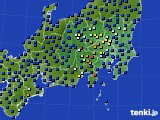 2015年04月01日の関東・甲信地方のアメダス(日照時間)