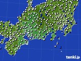 東海地方のアメダス実況(風向・風速)(2015年04月01日)