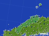 2015年04月01日の島根県のアメダス(風向・風速)