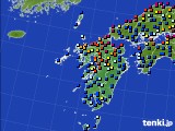 2015年04月02日の九州地方のアメダス(日照時間)