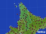 2015年04月02日の道北のアメダス(日照時間)