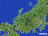 2015年04月02日の北陸地方のアメダス(風向・風速)