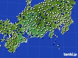 2015年04月02日の東海地方のアメダス(風向・風速)