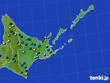 道東のアメダス実況(積雪深)(2015年04月03日)