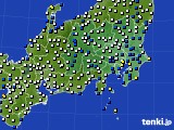 関東・甲信地方のアメダス実況(風向・風速)(2015年04月03日)
