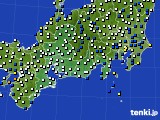 東海地方のアメダス実況(風向・風速)(2015年04月03日)