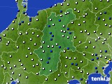 長野県のアメダス実況(風向・風速)(2015年04月03日)