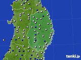 2015年04月04日の岩手県のアメダス(風向・風速)
