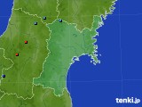 宮城県のアメダス実況(積雪深)(2015年04月06日)