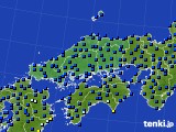 中国地方のアメダス実況(日照時間)(2015年04月06日)