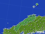 2015年04月06日の島根県のアメダス(風向・風速)