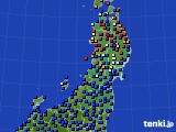 東北地方のアメダス実況(日照時間)(2015年04月07日)