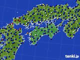 四国地方のアメダス実況(日照時間)(2015年04月07日)