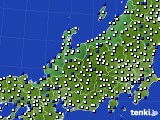 北陸地方のアメダス実況(風向・風速)(2015年04月07日)