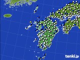 九州地方のアメダス実況(風向・風速)(2015年04月07日)
