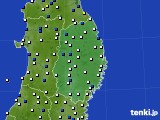 岩手県のアメダス実況(風向・風速)(2015年04月07日)