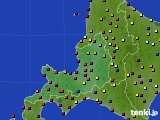 道央のアメダス実況(日照時間)(2015年04月08日)