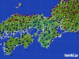 近畿地方のアメダス実況(日照時間)(2015年04月09日)