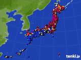 アメダス実況(日照時間)(2015年04月09日)