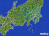 関東・甲信地方のアメダス実況(気温)(2015年04月09日)