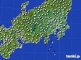 関東・甲信地方のアメダス実況(風向・風速)(2015年04月09日)