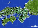 近畿地方のアメダス実況(降水量)(2015年04月10日)