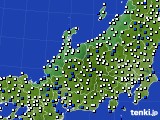 2015年04月11日の北陸地方のアメダス(風向・風速)