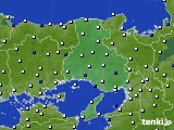 兵庫県のアメダス実況(風向・風速)(2015年04月11日)