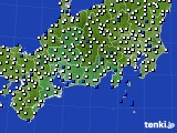 東海地方のアメダス実況(風向・風速)(2015年04月12日)