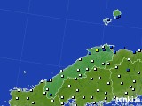 2015年04月12日の島根県のアメダス(風向・風速)