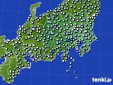 関東・甲信地方のアメダス実況(降水量)(2015年04月13日)