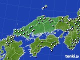 中国地方のアメダス実況(降水量)(2015年04月13日)