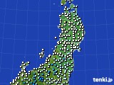 2015年04月13日の東北地方のアメダス(気温)