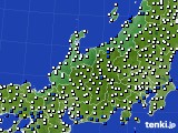 2015年04月13日の北陸地方のアメダス(風向・風速)