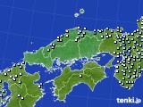中国地方のアメダス実況(降水量)(2015年04月14日)