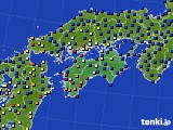 四国地方のアメダス実況(日照時間)(2015年04月14日)