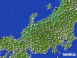 2015年04月14日の北陸地方のアメダス(風向・風速)