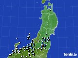 東北地方のアメダス実況(降水量)(2015年04月15日)