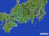 2015年04月15日の東海地方のアメダス(風向・風速)