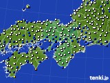 2015年04月15日の近畿地方のアメダス(風向・風速)