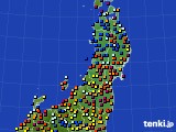 東北地方のアメダス実況(日照時間)(2015年04月16日)