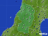 山形県のアメダス実況(風向・風速)(2015年04月17日)