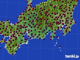 2015年04月18日の東海地方のアメダス(日照時間)