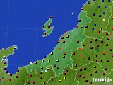 新潟県のアメダス実況(日照時間)(2015年04月18日)