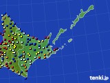 道東のアメダス実況(日照時間)(2015年04月18日)