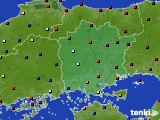 岡山県のアメダス実況(日照時間)(2015年04月18日)