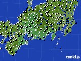 2015年04月18日の東海地方のアメダス(風向・風速)
